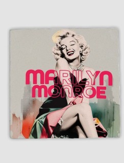 Efsane Sarışın Marilyn Monroe Tasarımlı 4lü Doğal Taş Bardak Altlığı Efsane Sarışın Marilyn Monroe Tasarımlı 4lü Doğal Taş Bardak Altlığı