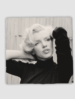 Siyah Beyaz Marilyn 4lü Doğal Taş Kare Bardak Altlığı Siyah Beyaz Marilyn 4lü Doğal Taş Kare Bardak Altlığı