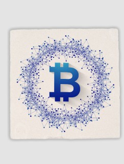 Bitcoin Evreni Tasarımlı 4lü Doğal Taş Bardak Altlığı Bitcoin Evreni Tasarımlı 4lü Doğal Taş Bardak Altlığı
