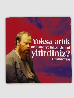Fyodor Dostoyevski Sözler Koleksiyonu 4lü Doğal Taş Bardak Altlığı Fyodor Dostoyevski Sözler Koleksiyonu 4lü Doğal Taş Bardak Altlığı