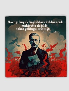 Sabahattin Ali Sözler Koleksiyonu 4lü Kürk Mantolu Madonna Doğal Taş Bardak Altlığı Sabahattin Ali Sözler Koleksiyonu 4lü Kürk Mantolu Madonna Doğal Taş Bardak Altlığı