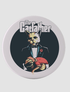 Catfather Tasarımlı Yuvarlak 4lü Bardak Altlığı Catfather Tasarımlı Yuvarlak 4lü Bardak Altlığı