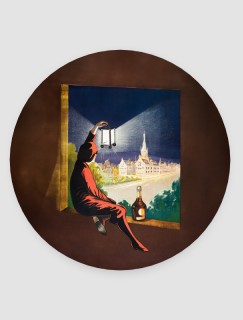 Benedictine 1907 Retro Tasarımlı 4lü Yuvarlak Bardak Altlığı Benedictine 1907 Retro Tasarımlı 4lü Yuvarlak Bardak Altlığı