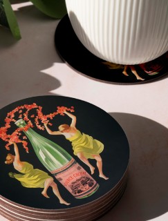 Drink All Source Cachat Retro Tasarımlı 4lü Yuvarlak Bardak Altlığı Drink All Source Cachat Retro Tasarımlı 4lü Yuvarlak Bardak Altlığı