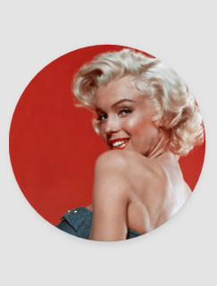 Kırmızı ve Marilyn 4lü Yuvarlak Bardak Altlığı Kırmızı ve Marilyn 4lü Yuvarlak Bardak Altlığı