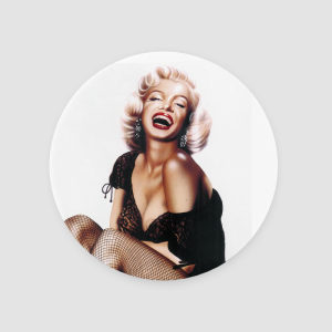 Marilyn Monroe'nun Kahkahası 4lü Yuvarlak Bardak Altlığı