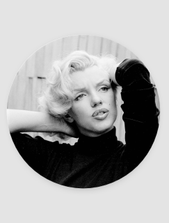 Siyah Beyaz Marilyn 4lü Yuvarlak Bardak Altlığı Siyah Beyaz Marilyn 4lü Yuvarlak Bardak Altlığı