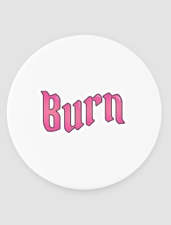 Burn Yazılı 4lü Yuvarlak Bardak Altlığı Burn Yazılı 4lü Yuvarlak Bardak Altlığı