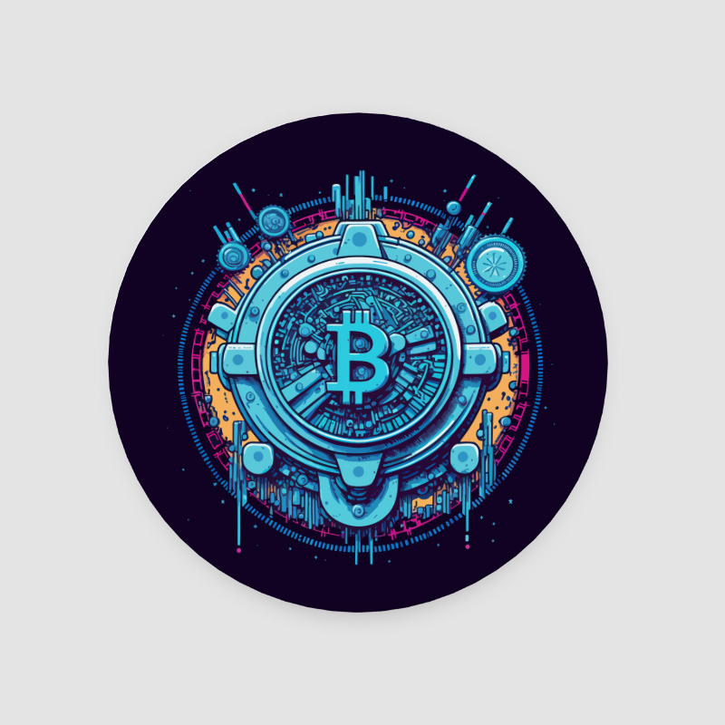 Bitcoin ve Kripto Para Tasarımlı 4lü Yuvarlak Bardak Altlığı Bitcoin ve Kripto Para Tasarımlı 4lü Yuvarlak Bardak Altlığı